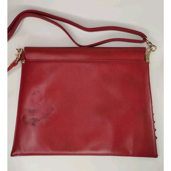 Cherry Red Portfolio shoulder Bag - Picture 3 of 8